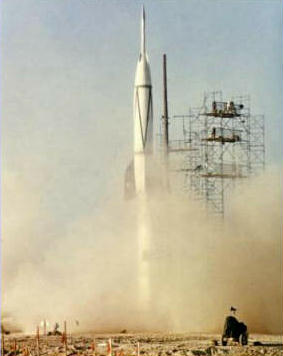 V2 rocket, first launch from Brevard County - July 24, 1950